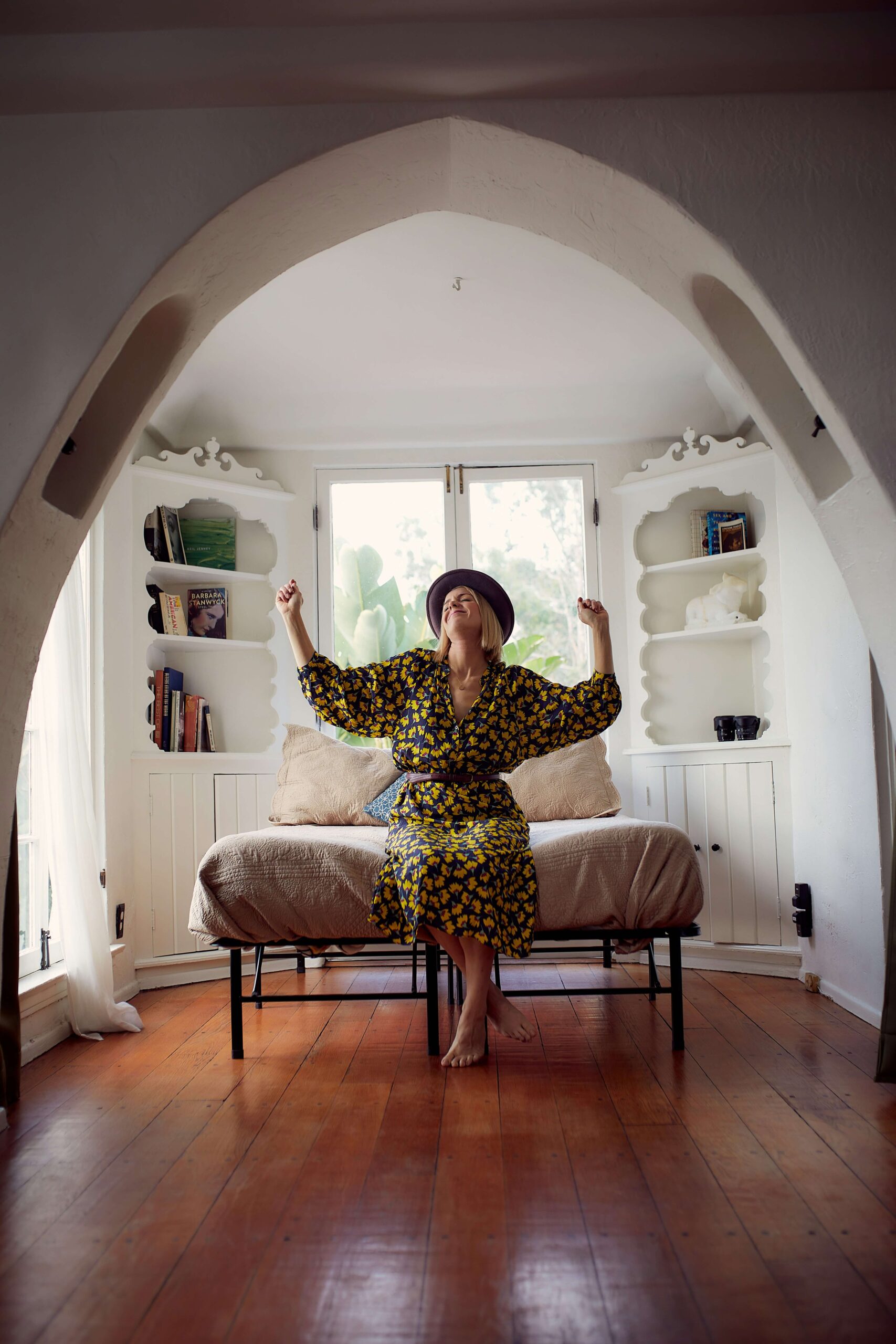 A woman dancing in her bedroom. Representing how anxiety counseling in NYC, NY can help you feel free. Discover anxiety coping mechanisms today!